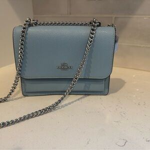 Coach Mini Klare Blue Shoulder Convertible to Crossbody Bag